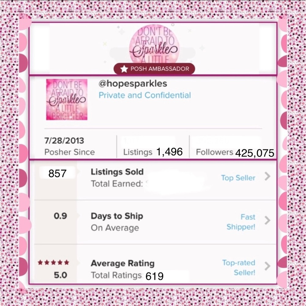 5 ⭐️ RATED SUGGESTED USER POSH AMBASSADOR & MENTOR - Picture 9 of 11